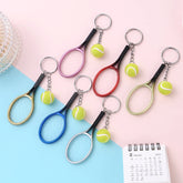 Lustige Tennisball Mini Schlüsselanhänger